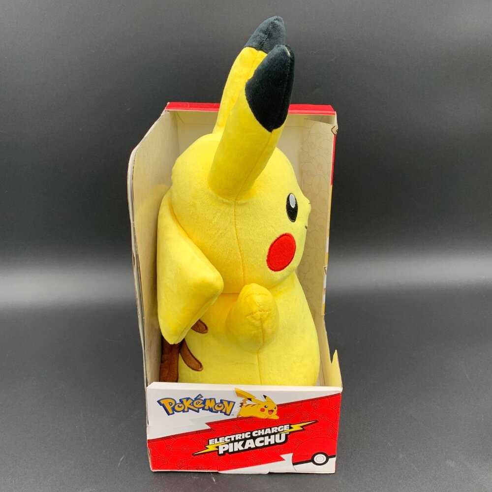 Pokémon Electric Charge Pikachu Interactive Plush Toy 10" Lights Sounds Jazwares - Picture 5 of 6
